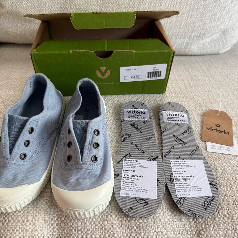 Kids' Blue Canvas Shoes